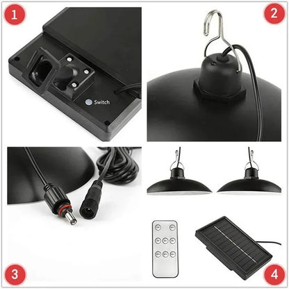 Solar Pendant Garden Light