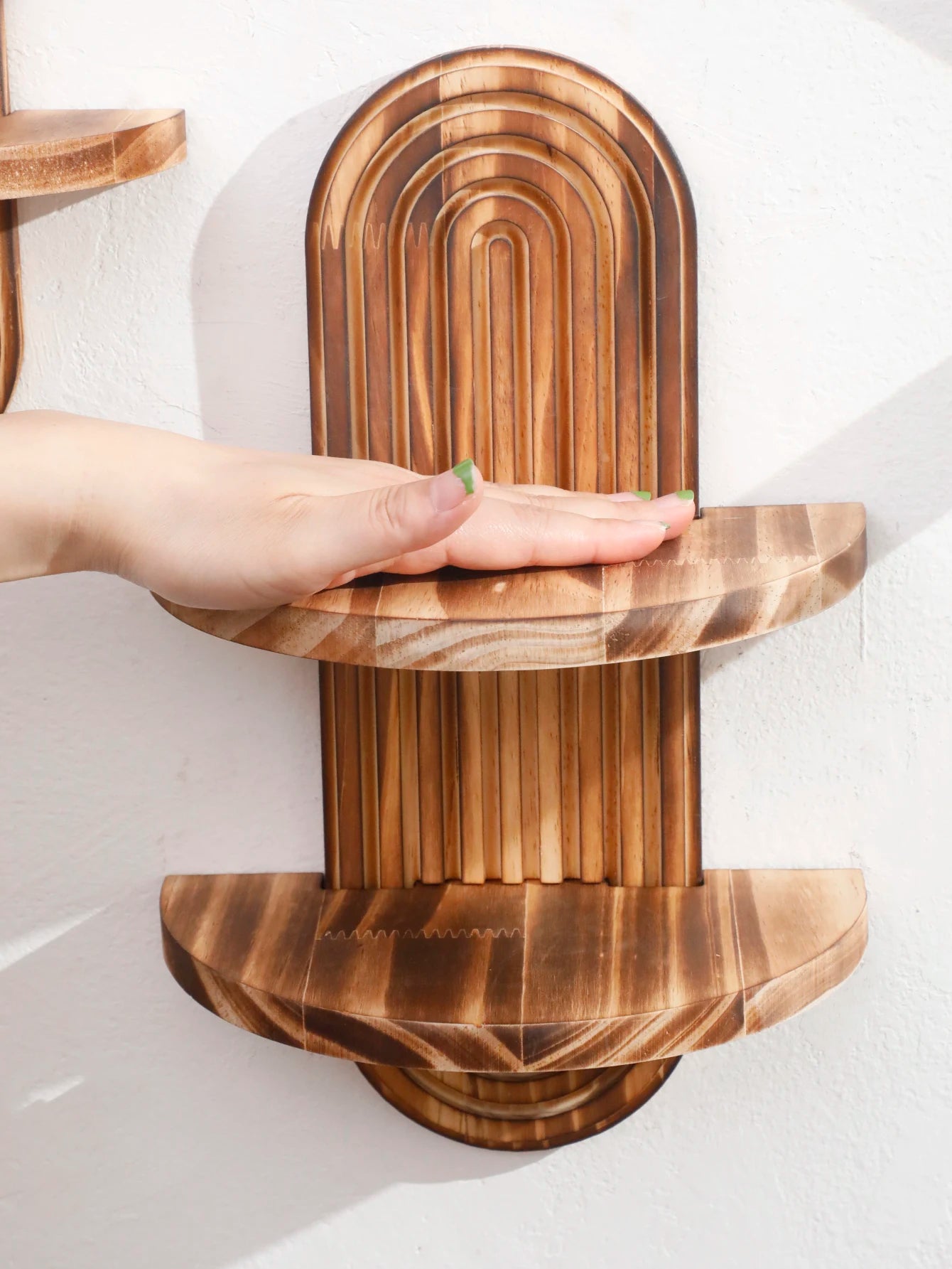 Rustic Wooden Wall Shelves