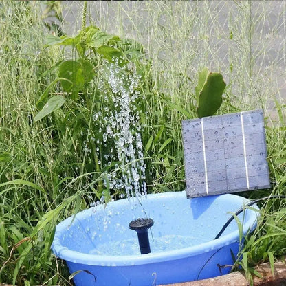 طقم نافورة حمام الطيور بالطاقة الشمسية الصغيرة