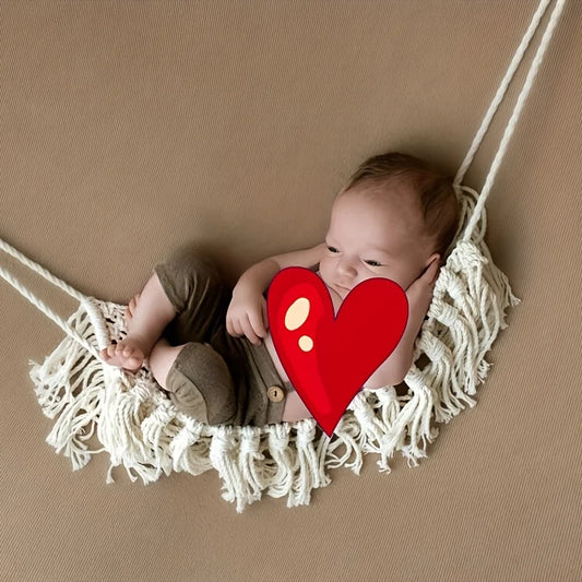 Handmade Woven Hammock Handmade White Woven Hammock Perfect For Newborn Photography Props Capture Precious Memories Accessories