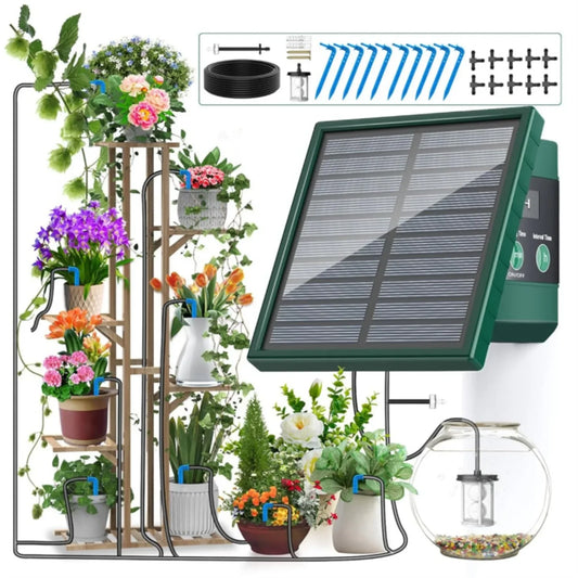 Solar Automatic Drip Irrigation System for Gardens & Balconies