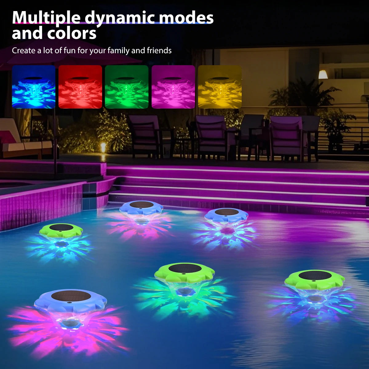 Nilora AquaGlow Solar Pool Light