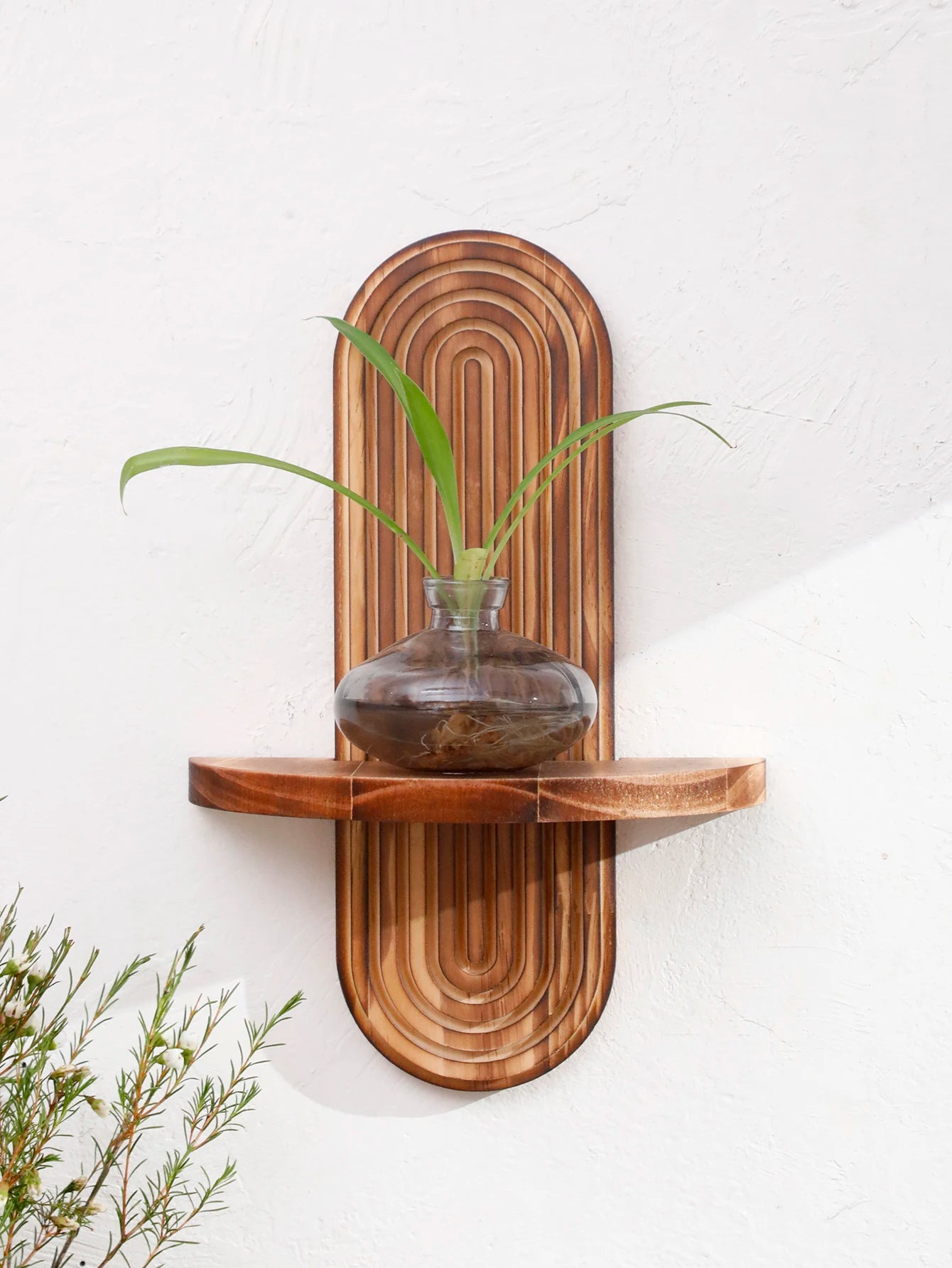 Rustic Wooden Wall Shelves