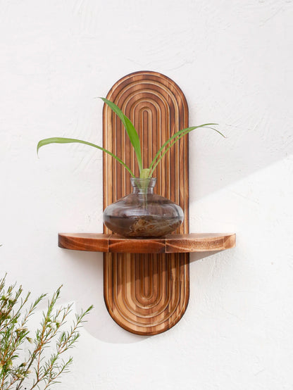 Rustic Wooden Wall Shelves