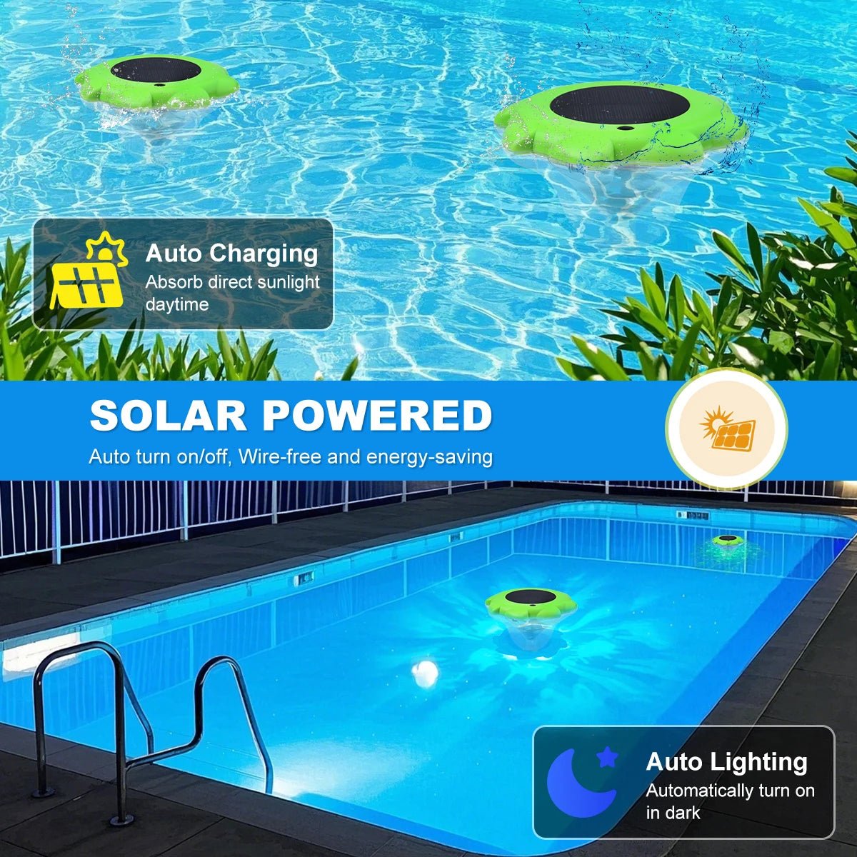 Nilora AquaGlow Solar Pool Light