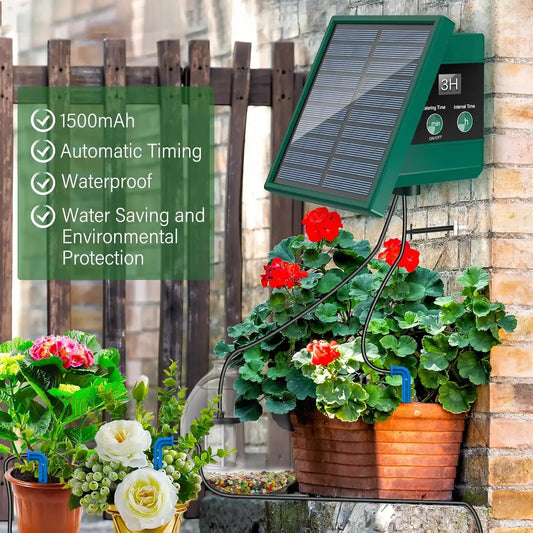 Solar Automatic Drip Irrigation System for Gardens & Balconies